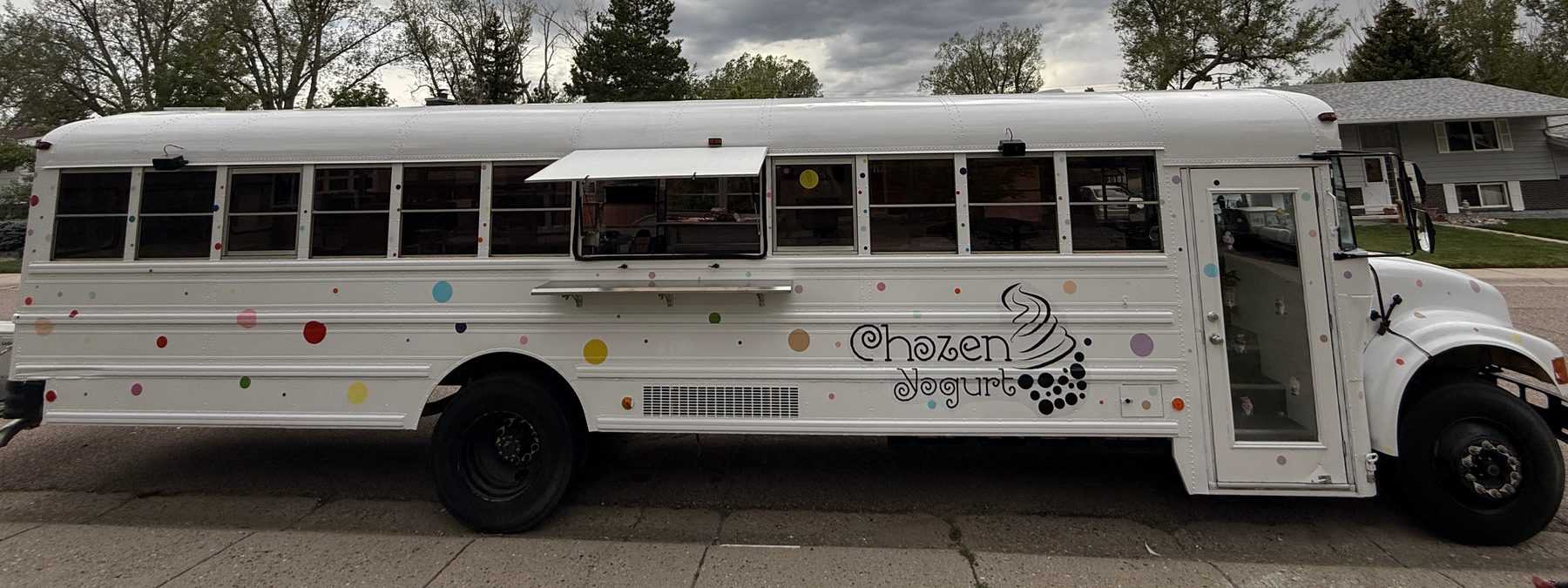 Chozen Yogurt bus side view
